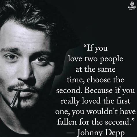 johnny depp if you love 2 persons